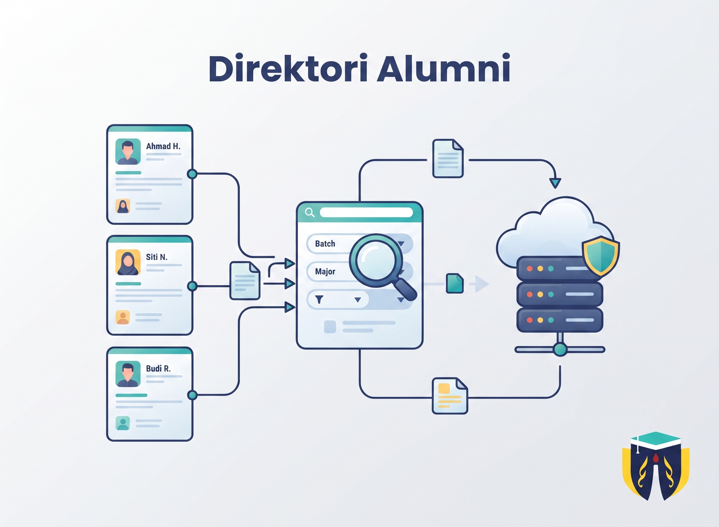 Dapatkan update resmi dari organisasi alumni.
